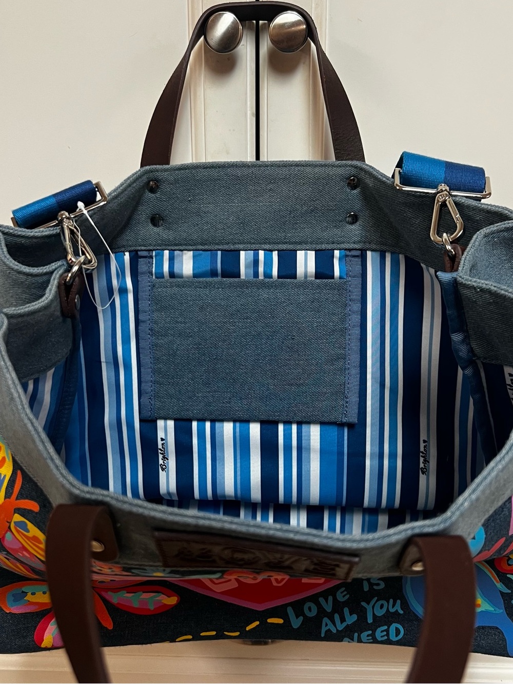 Brighton đź’— All You Need East West Denim Tote - H10088 - Picture 7 of 10